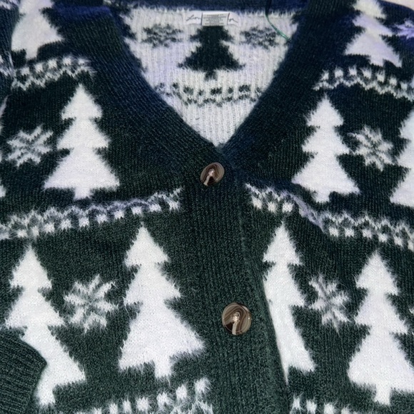 LONDON KAYE Long Sleeve Christmas Tree Cardigan - Picture 6 of 7